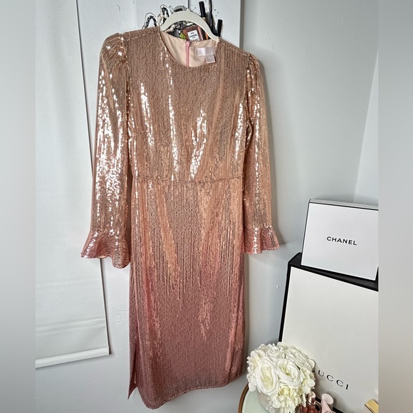 RACHEL PARCELL Sequin Long Sleeve Dress - Picture 11 of 14